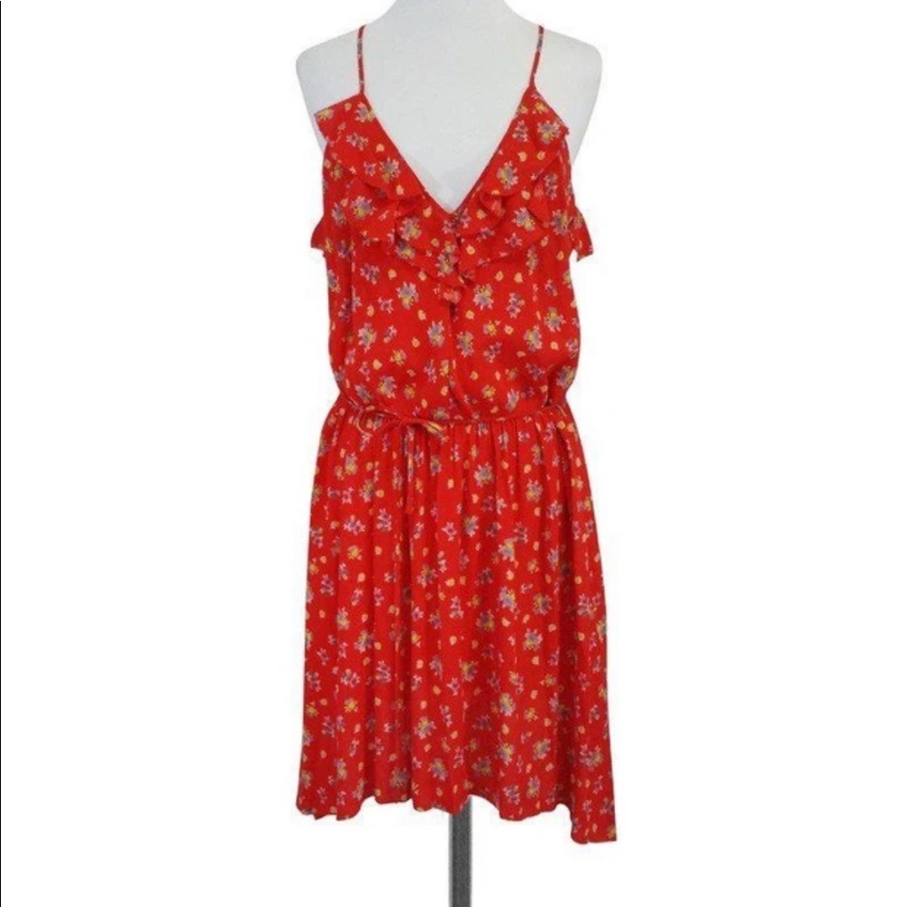 Rebecca Taylor Red Floral Dress